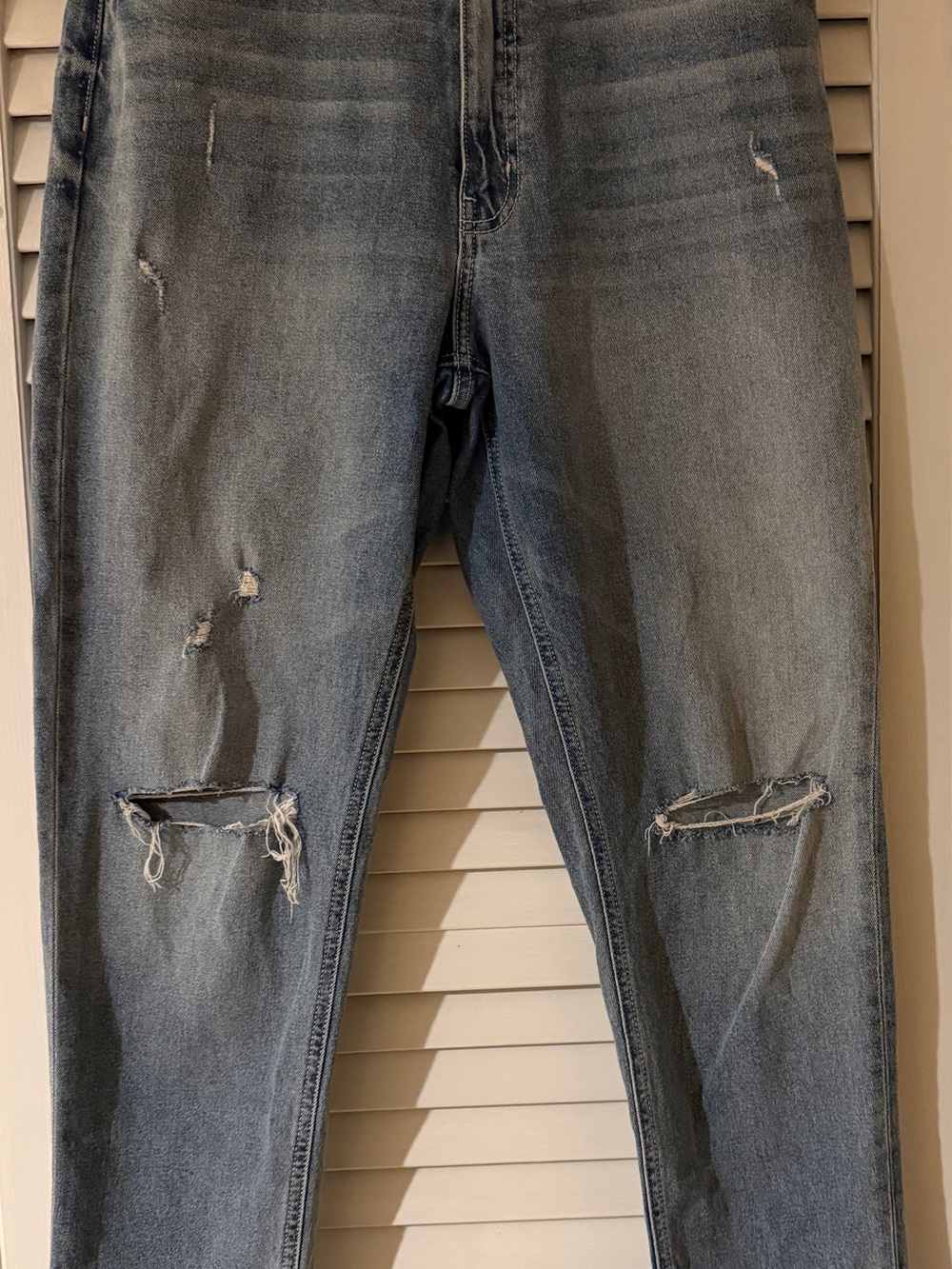 Women's Skinny Distressed Light Blue Jeans